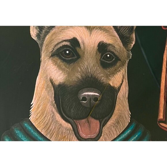 Wood Frame GERMAN SHEPHERD Wall ART "Patron Saint of Loyalty"-Krista Brooks - Picture 14 of 14